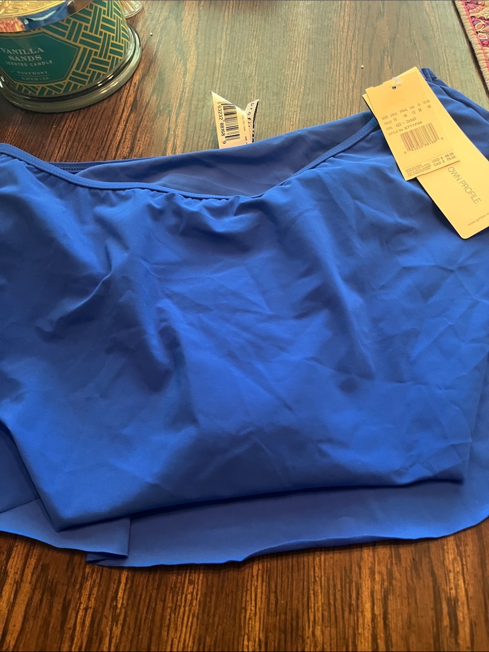 Gottex Royal Blue Swim Skirt with Tag